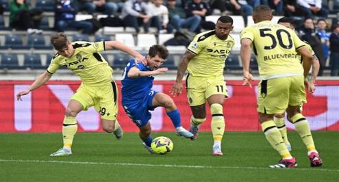 أودينيزي يفوز على إمبولي في الدوري الإيطالي